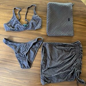 triangl swim bikini 3 piece set medium